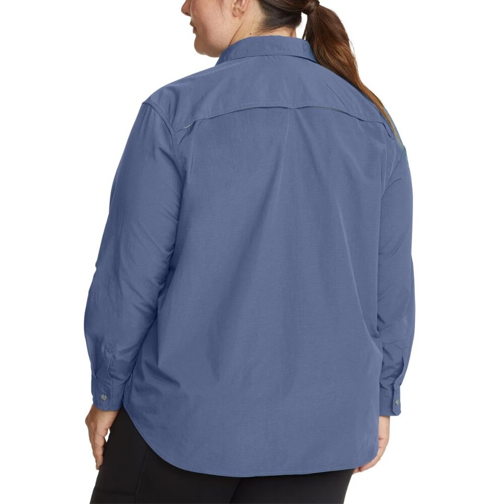 Eddie Bauer Women's Mountain Ripstop Long Sleeve Shirt - Picture 6 of 7